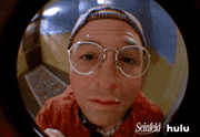 George hello reaction GIF sample
